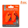 SOL エスオーエル レスキューフローティングホイッスル Rescue Floating Whistle, 2 Pack 14065-5