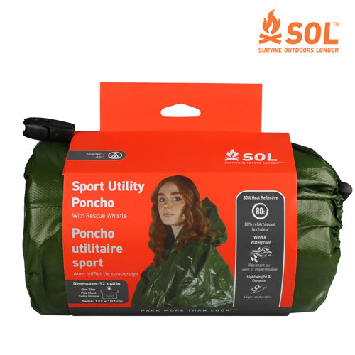 SOL エスオーエル  スポーツユーティリティポンチョ ODグリーン Sports Utility Poncho 14048-8