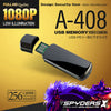 スパイダーズX USBメモリ型カメラ 1080P 小型カメラ 防犯カメラ 暗視補正 256GB対応 A-408