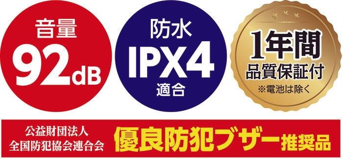 アーテック 防犯ブザーレモン2 IIⅡ(防水 単4電池) スライドスイッチ付 3945