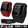 POLAR GPSマルチスポーツ ウォッチ 心拍センサーセット「V800 2 HR(ブラック/レッド)」