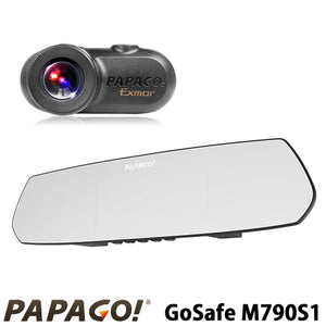PAPAGO! パパゴ 5インチ液晶TFTモニター搭載 ルームミラー型 2カメラ ドライブレコーダー GoSafe M790S1 GSM790S1-32G【4月17日発売予定】