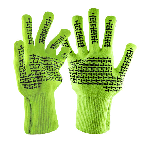 防水 手袋 防水・通気タッチフィットグローブ ハイビズイエロー「DG328H」WATERPROOFTHERMFIT GLOVES DexShell  デックスシェル