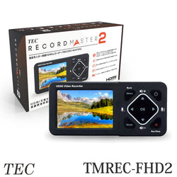 TEC テック  RECORD MASTER 2  モニター搭載ポータブル HDMIメディアレコーダー TMREC-FHD2