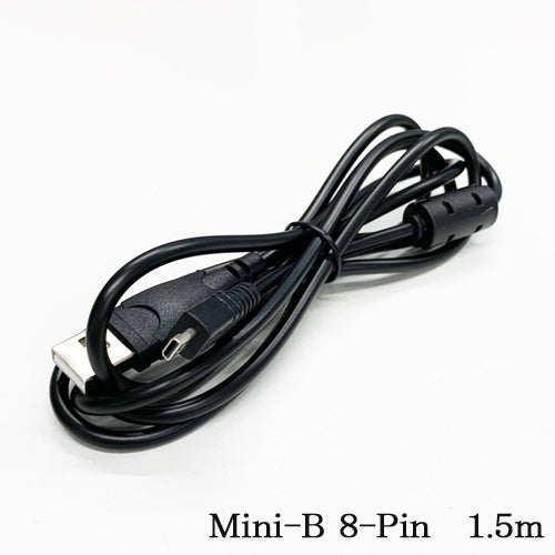 フェライトコア付 1.5m ミニB8ピン Mini-B 8-Pin オス ARK-B8P1.5 バルク品