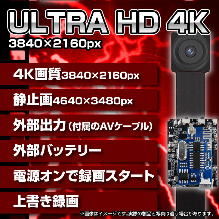 匠ブランド 小型カメラ 基板型カメラ 4K 高画質 H.265 256GB対応 防犯カメラ スパイカメラ 自作 キット カメラ ユニット 『M21』 エム21