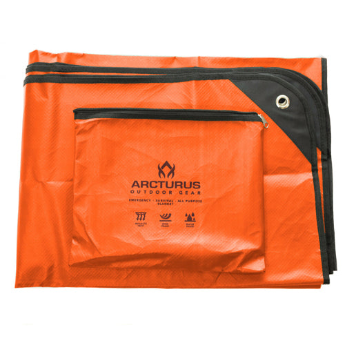 Arcturus All Weather Outdoor Survival Blanket アークトゥルス ハトメ付き 収納ケース付き オールウェザー アウトドア サバイバル ブランケット