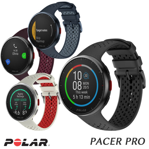 【4月27日入荷予定】Polar ポラール GPS搭載 超軽量 新 ランニングウォッチ Polar Pacer Pro ポラール ぺーサー プロ カーボンブラック、ホワイトレッド、ワインレッド、ミッドナイトブルー