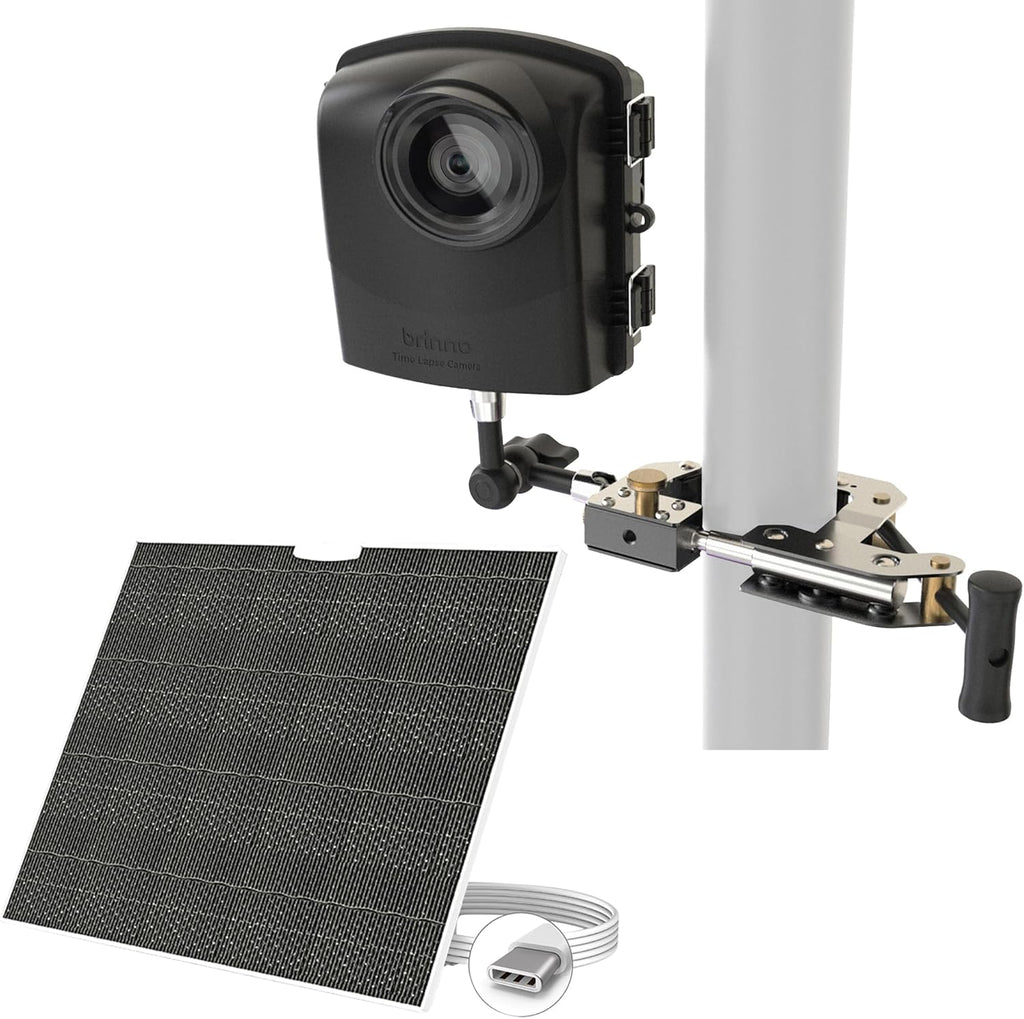 Brinno ブリンノ 建築現場記録用 タイムラプスカメラ BCC2000Plus+ソーラーパネルASP1000-Pセット