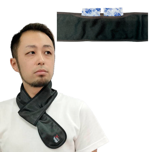 刃物で切れにくい防刃衣類 サクセスプランニング 京都西陣 yoroi pro Safety&Coolネックガード(ポケット付き) ホワイト SP-CB4/ブラック SP-CB5