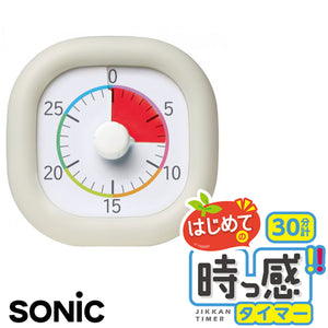 トキ・サポ　時っ感タイマー 30分計 10cm 色で時間の経過を実感 LV-5311