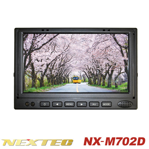 F.R.C. エフ・アール・シー NEXTEC 車載用 高画質 7V型 AHD/CVBS対応 液晶カラーモニター NX-M702D