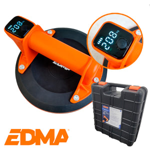 EDMA 耐荷重MAX130kg 電動バキュームリフター コードレスサクションカップデジタル CORDLESS SUCTION CUP DIGITAL 269555