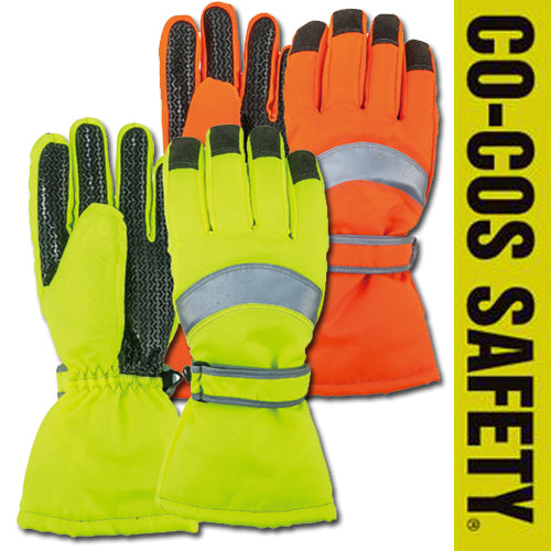 【CO-COS SAFETY】 3M Scotchlite 危険回避 高視認 防水 防寒 手袋「N-3042」