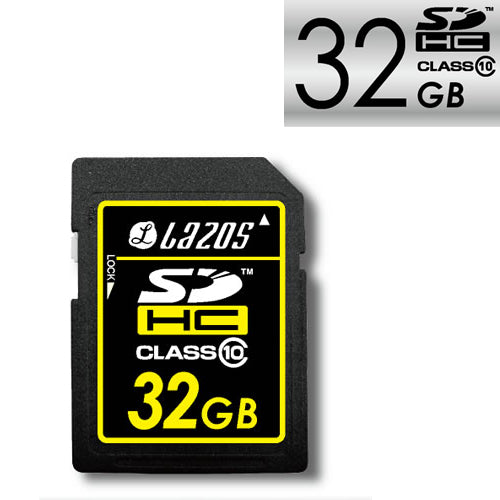 Lazos SDカード SDHCカード SDHCメモリーカード 32GB CLASS10 L-32SD10