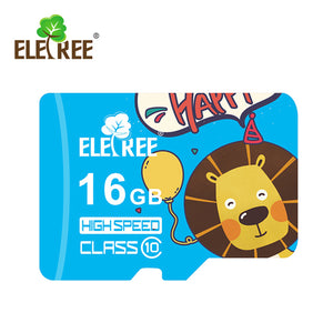 ELETREE class10 Highspeed UHS-I U3  SDHC  microSDカード ライオン 16GB Cartoon lion 16G ET-16MS-BL