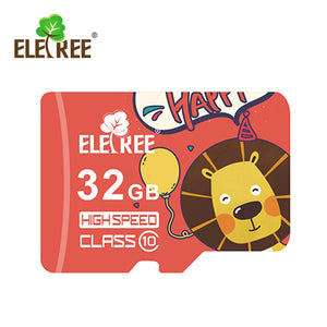 ELETREE class10 Highspeed UHS-I U3  SDHC  microSDカード ライオン 32GB Cartoon lion 32G