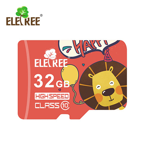 ELETREE class10 Highspeed UHS-I U3  SDHC  microSDカード ライオン 32GB Cartoon lion 32G