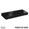 テック HDMI2.0 4K 60Hz対応 HDMI 1入力 4分配器 THDSP14D-4K60