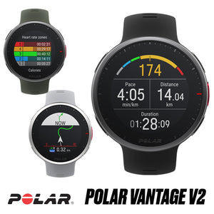POLAR(ポラール) ランニングウォッチ 軽量プレミアム マルチスポーツウォッチ Polar Vantage V2 黒：90082710 / グレー・ライム：90083651 / グリーン：90083653【11月5日発売予定先行予約】