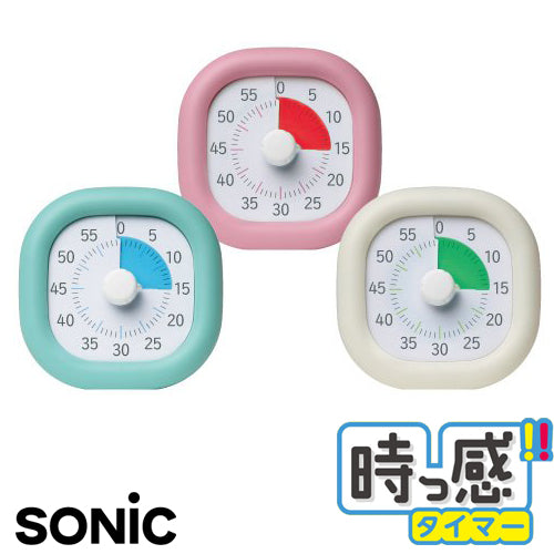 ソニック SONIC 時っ感タイマー 10cm 卓上タイプ 60分計 JIKKAN TIMER