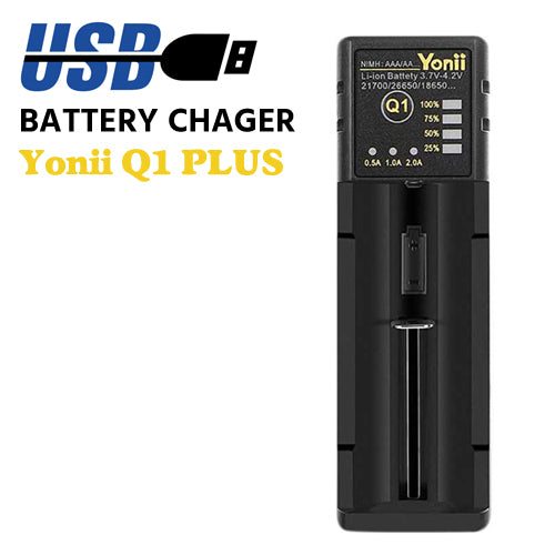 YONII Q1PLUS USB Battery Charger USBバッテリー チャージャー 多機能 充電器  ARK-Q1PLUS