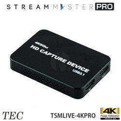 テック 4K60Hz 入出力対応 1080p録画 配信に特化した HDMIビデオキャプチャーユニット TSMLIVE-4KPRO STREAM MASTER PRO