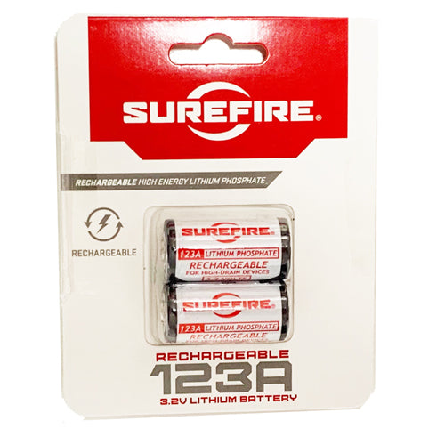 SUREFIRE シュアファイア シュアファイヤー LFP123 充電池（2本入）S_LFP123 LFP123