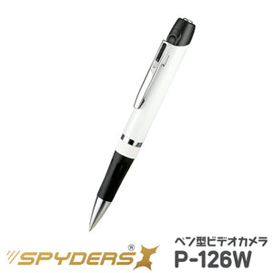 スパイダーズX 小型カメラ ペン型カメラ 防犯カメラ 2.3K H.265 128GB対応 暗視補正 スパイカメラ P-126W