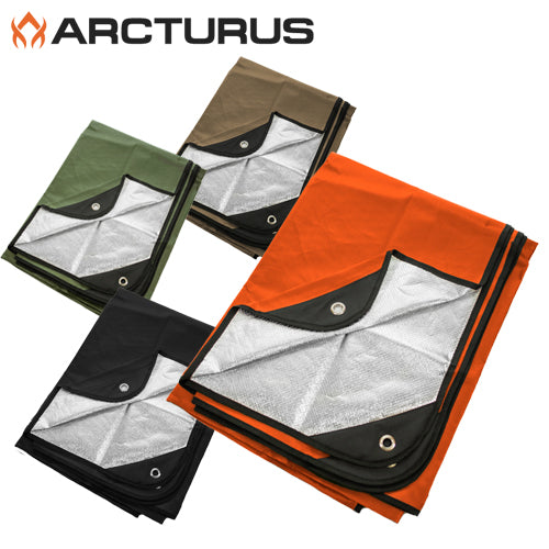 Arcturus All Weather Outdoor Survival Blanket アークトゥルス ハトメ付き 収納ケース付き オールウェザー アウトドア サバイバル ブランケット