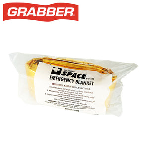 Grabber THE ORIGINAL SPACE BRAND Emergency Blanket スペースブランケット 約142×213cm オレンジシルバー 22162