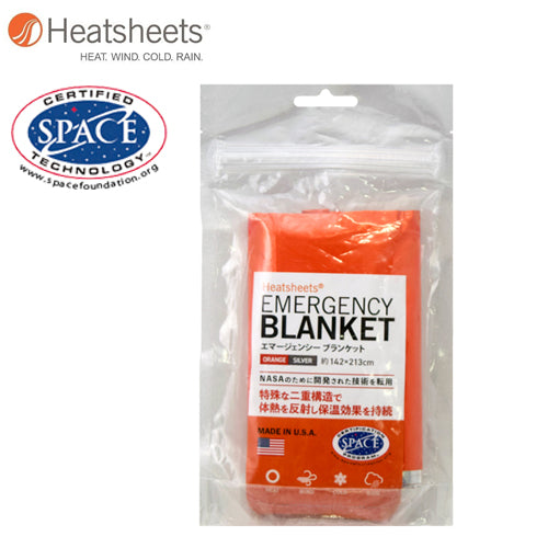 Heatsheets Emergency Blanket エマージェンシーブランケット　オレンジ/シルバー