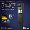 Gexa(ジイエクサ) モニター付クリップビデオカメラ 190度回転レンズ フルカラーモニター 赤外線 暗視補正 256GB対応 1080P GX-107