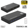 テック TEC 8K対応 HDMI切替器 HDMI2.1対応 2入力1出力 HDMI切替器 THDSW21-8K